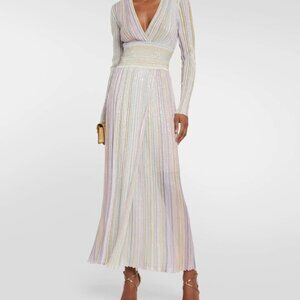 Missoni Gown / Maxi Sequined lamé maxi dress Size 44 (8) NWT